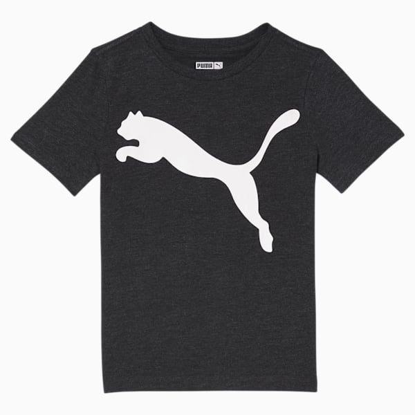 T-shirt en jersey de coton à logo Enfant, BLACK HEATHER, extralarge